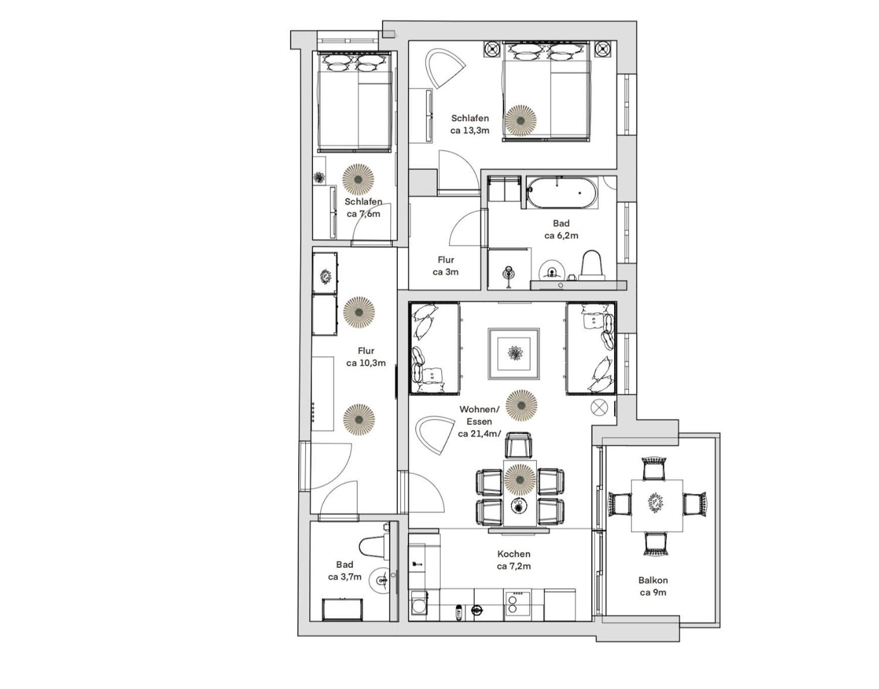 Pineapple Apartments Dresden Zwinger V - 78 Qm - 1X Free Parking ภายนอก รูปภาพ